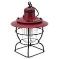 thumbnail image 4 of Portable, Multifunctional Tent Light & Searchlight, Rechargeable Battery, Reddish Black Retro Style LED Camp Lantern, 4 of 8