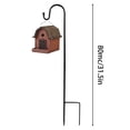 thumbnail image 3 of Tuvgenk Bird Feeder Pole Heavy Duty Outdoor Hummingbird Feeder Hanger 47 inch Metal Black, 3 of 5