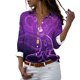 thumbnail image 1 of Disney-Camiseta de manga larga con botones para mujer, camisa informal con solapa y estampado 3D de Mickey, Minnie, Pato Donald, estilo Harajuku, y2k, novedad de 2022, 1 of 5