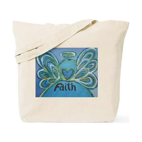 CafePress - Faith Angel Tote Bag - Unisex Canvas Tote Bag, Beige, 1-Piece