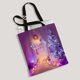 thumbnail image 2 of ABPHQTO Navidad Chimenea Árbol Luces Navidad Calcetín colgante Regalos Bolsa de lona Bolsa reutilizable Bolsas de compras Bolsa de asas 36x41 cm, 2 of 2