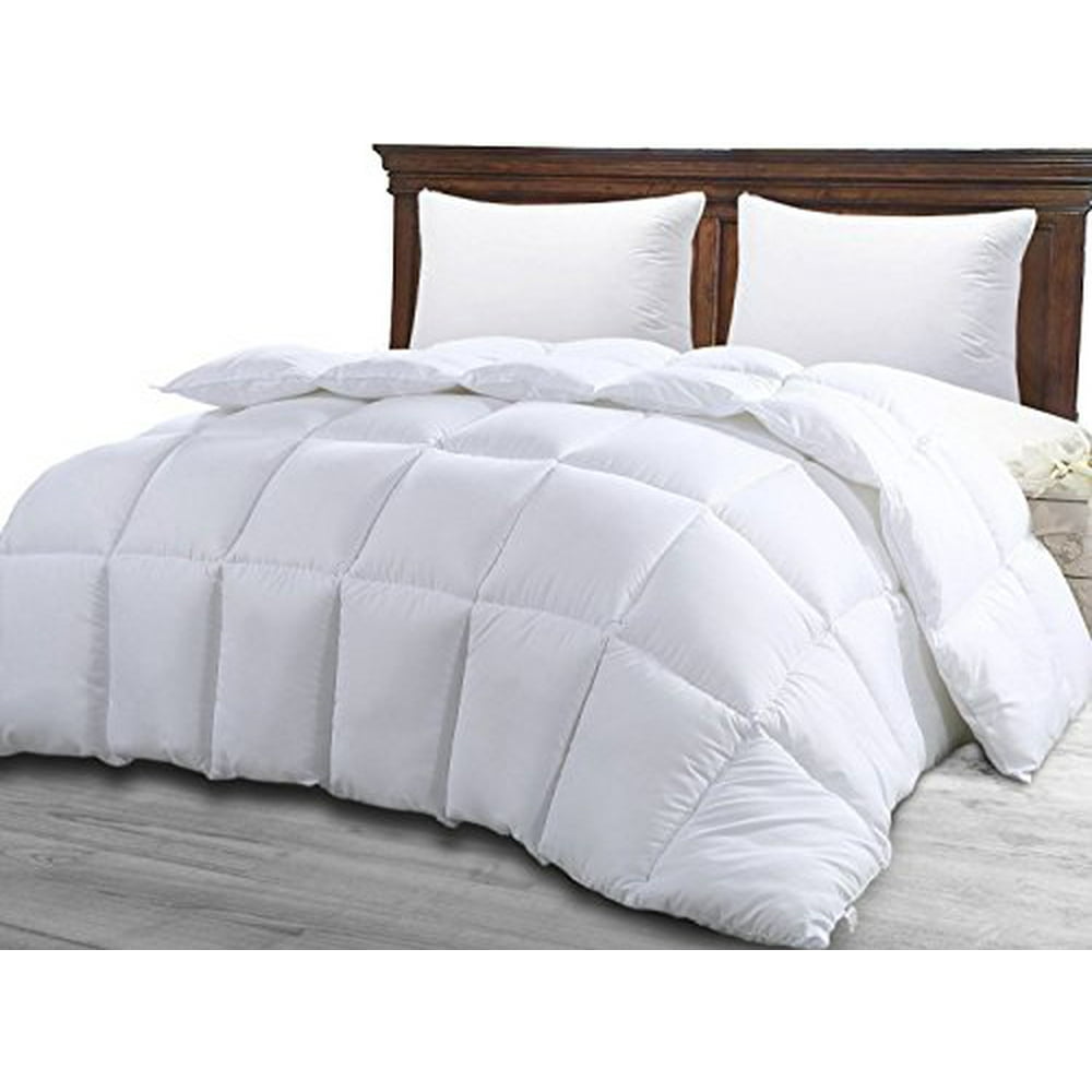 Queen Comforter Duvet Insert White Quilted Comforter with Corner Tabs
