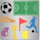 thumbnail image 1 of Plantilla de fútbol para dibujo de zapatillas de fútbol, ​​de acero inoxidable, de 6,3 pulgadas, de metal., 1 of 9