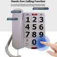 thumbnail image 4 of Methold Teléfono fijo VoIP para personas mayores con teclas grandes y memoria de números integrada. Teléfono y Comunicación, 4 of 6