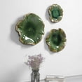 thumbnail image 6 of Uttermost Abella Transitional Ceramic Wall Decor in Forest Green (Set of 3), 6 of 8