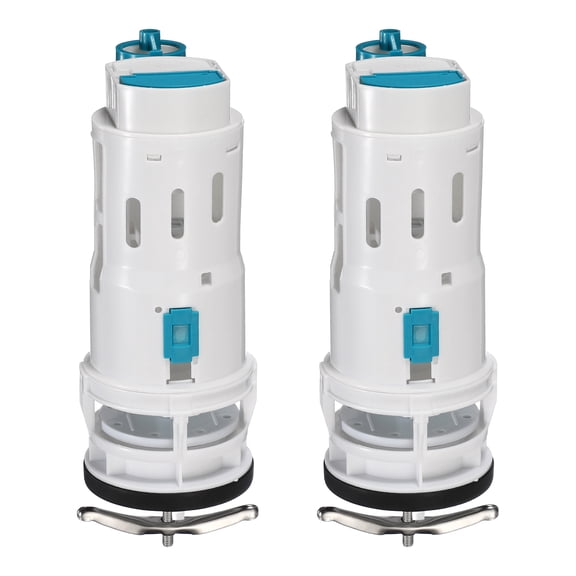 2Pcs 2 Inch Toilet Flush Valves, Dual Flush Valve Replacement Kit, Repair Assembly Fit for One Piece Toilet Top Push Button Valve(8" Height)