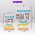 thumbnail image 5 of Back to School Chihuahua Goodbye Kindergarten Hello 1st Grade Acrylic Plaque Sign Ashwood Base Dog Lover Gifts Idea Home Desk Decor - 02011, 5 of 5