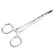 thumbnail image 1 of Pinzas para el pelo de oreja de gato y perro de acero inoxidable, abrazadera de limpieza con punta curva, 1 of 5