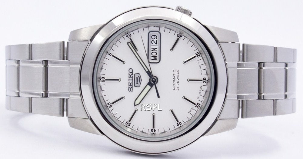 Seiko 5 Men s Watch Automatic 21 Jewels Day Date Made in Japan SNKE49J1 SNKE49J Walmart