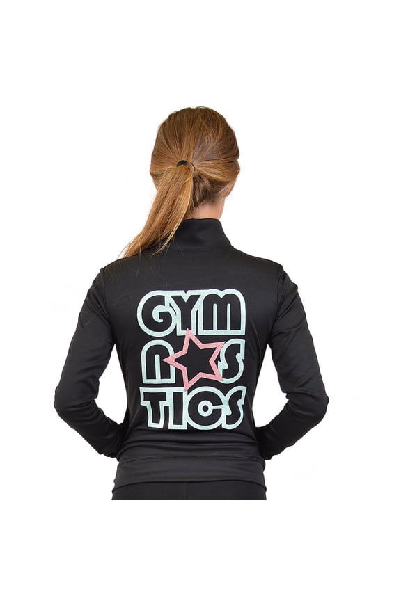 Women's Glitter Gymnastics| Jacket Mock Neck | Adult Small- 2x