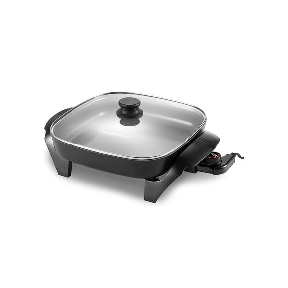 Sartén eléctrica ELITE GOURMET 5.6lt antiadherente Negro
