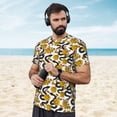 thumbnail image 4 of Wukai Snake And Rose Print Men's Short-Sleeved Mesh T-Shirt,Quick-Dry Short Sleeve Workout T-Shirt-6X-Large, 4 of 8