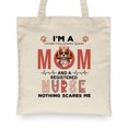 thumbnail image 2 of I'm a Cavalier King Charles Spaniel Mom and a Registered Nurse Nothing Scares Me Canvas Tote Bag Dog Lover Gifts Reusable Shopping Grocery Bag - 00002, 2 of 5