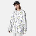 thumbnail image 3 of Daiia Lavender Flowers UPF 50+ Sun Protection Hoodie Jacket Lightweight Long Sleeve Sun Shirt for Women Men with Pocket Hiking Outdoor-X-Large, 3 of 7