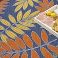 thumbnail image 3 of Nourison Aloha Indoor/Outdoor Navy Multicolor 5'3" x 7'5" Area Rug (5x7), 3 of 10