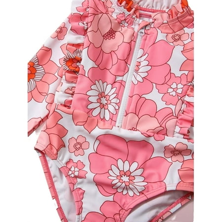 

Cute Floral Print High Neck One Pieces & Monokinis Multicolor Baby Swimwear (Baby s)