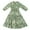 Vert, variante sur Coerni Robes à Taille Basse pour Filles Manches Longues Fermeture Éclair Robe Imprimée Florale Mignonne Jupe Ligne A Décontractée Été Superposée