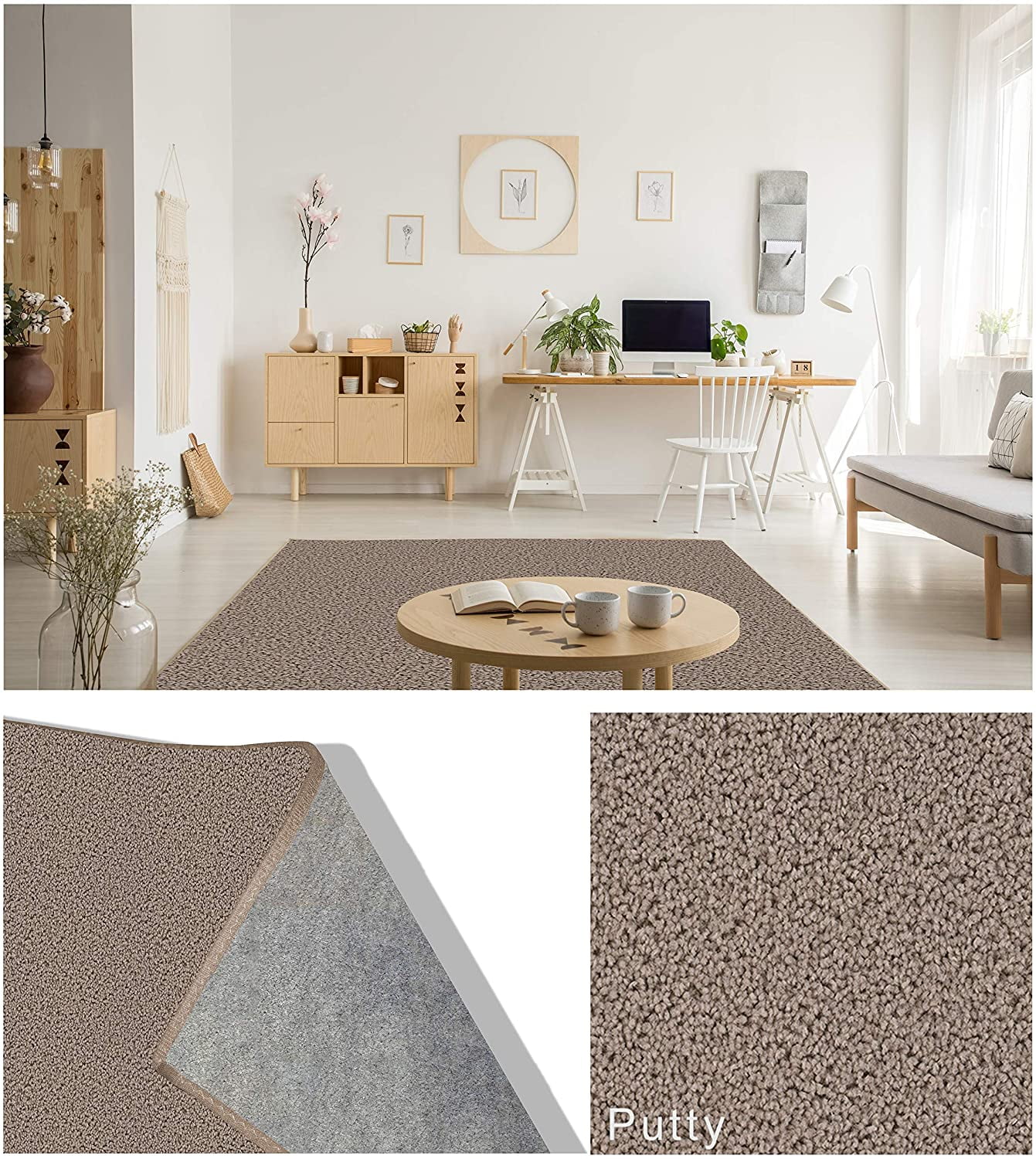 12' x 14' Soft and Cozy Area Rugs with Latex Free Soft Felt Backing