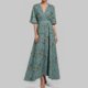 thumbnail image 1 of WILLBEST Regalos Para Mujer Elegante Vestido Largo De Vacaciones Con Cuello En V Y Cómodo Y Transpirable. Floral En La Cintura Para Primavera Y Verano., 1 of 3