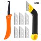 thumbnail image 5 of Cuchillo para juntas de limpieza de pegamento de vidrio para juntas de suelo de puertas y ventanas 9pacs, 5 of 5