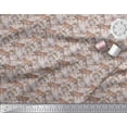 thumbnail image 2 of Soimoi Poly Georgette Fabric Leaves & Tiger Jungle Print Fabric by Yard 52 Inch Wide, 2 of 3