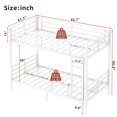 thumbnail image 6 of Firscook Twin XL Over Twin XL Bunk Bed with Under-Bed Storage, Guardrails & Easy Assembly,White, 6 of 8