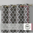 thumbnail image 2 of THD Royal Lattice Decorative Privacy Room Darkening Grommet Window Drapes Curtain Panels - Pair, 2 of 7