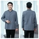 thumbnail image 5 of Uniformes de limpieza Mangas de manga larga Cómoda recta trasera transpirable ropa de camarera para hoteles Restaurantes Tiendas de café Gris XXL Men's Style Speravity LF000333-15, 5 of 7