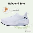 thumbnail image 2 of MAYKX Women’s Wide Toe Box Walking Shoes with Orthotic Arch Support for Plantar Fasciitis Relief，Comfortable Tennis Sneakers, 2 of 7