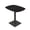 Black Cypress w/Black Base, variant on 34"x45" Small Arc Boat Bistro Height Table Square Metal Base Bar Table
