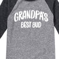 thumbnail image 3 of Instant Message - Grandpas Best Bud - Toddler & Youth Raglan Graphic T-Shirt, 3 of 6
