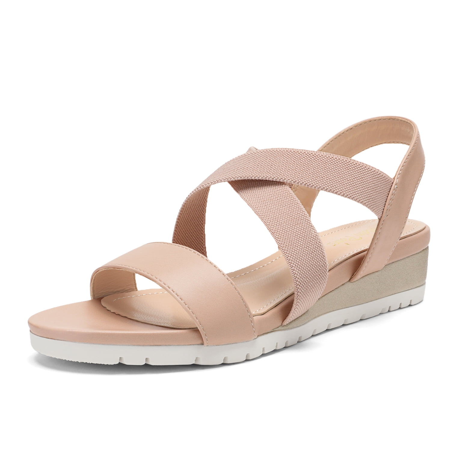 DREAM PAIRS Wedge Sandals for Women, Casual Open Toe Ankle Strap Platform Cute Slingback Beach 