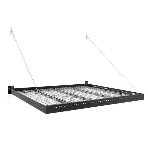 Newage S Pro Series 4 Ft X Wall Mounted Steel Shelf In Black Com 4 Ft X Wall Mounted Steel Shelf, New Age Garage Storage Shelves