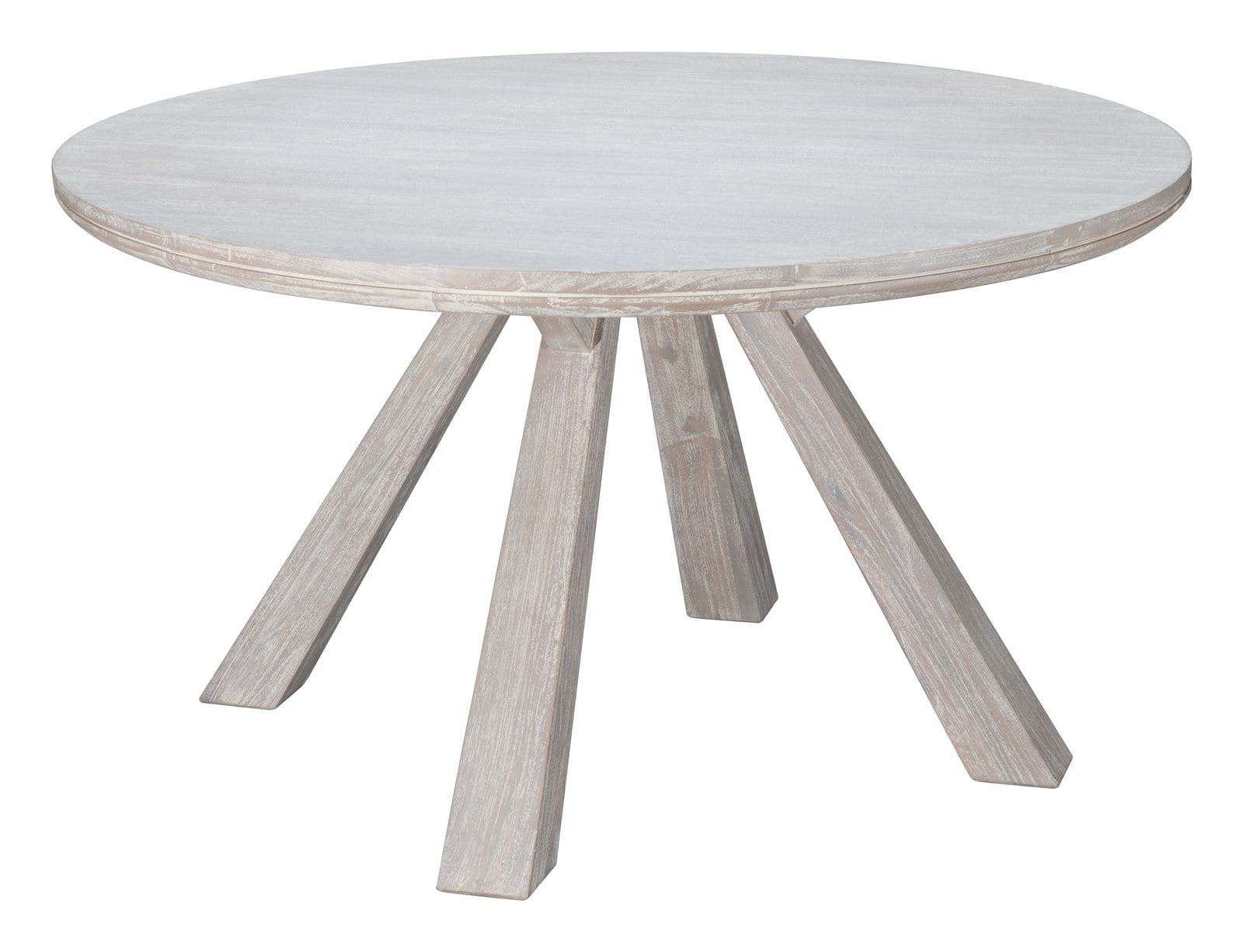 Modern Contemporary Urban Living Lounge Room Round Dining Table, White