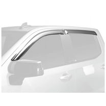 Auto Ventshade [AVS] Outside Mount Ventvisor / Window Deflectors | Fits 2019-2024 Chevrolet Silverado/GMC Sierra 1500 Double Cab, 4 pcs. | Chrome-684804