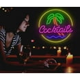 thumbnail image 2 of Glowneon Cocktails Bar On The Beach Neon Signs, Summer Bar Decor, 2 of 4