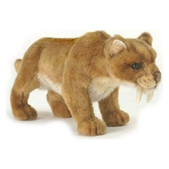Handcrafted Cuddlers Set of 3 Handcrafted Saber Tooth Tiger Stuffed Animals 12"