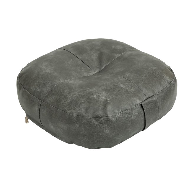 Langgg Coussin de Sol Rond Pouf Ottoman Décoratif Intérieur Gris Adultes Léger Balcon Extérieur pour Gris