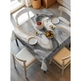 thumbnail image 6 of Grey Ombre Marble Table Cloth, Abstract Modern Art Waterproof Tablecloth for Square Tables, Reusable Washable Fabric Table Cover for Restaurant Kitchen Dining Tables 54"x54", 6 of 6