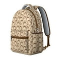 thumbnail image 2 of Hedgehog Pattern Backpack for School,Cute School Bag,Schoolbag with Adjustable Shoulder Straps & Padded Back,15.3"x11"x7.1"., 2 of 6