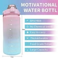 thumbnail image 2 of Botella de agua de 2 litros, botella de agua grande con pajita, botellas de agua deportivas a prueba de fugas, 2 of 5