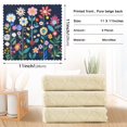 thumbnail image 6 of Yayeee 6 Pack Kitchen Dish Cloths Set for Washing Soft Drying Absorbent Microfiber Towels, Bloom Flowers, 6 of 9
