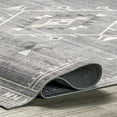 thumbnail image 5 of nuLOOM Evalyn Southwestern Machine Washable Area Rug, 4' x 6', Grey, 5 of 10