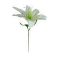 thumbnail image 2 of Yeetfub Faux Flowers for Outdoors Artificial Flowers,Potted Plant Artificial Plastic Artificial Lily Silk Flowers for Window Garden Office Patio Hanging Planter Pathway Front Porch, 2 of 6