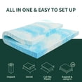 thumbnail image 3 of 2 inch Gel Wave Memory Foam Soft Bed Mattress Pad Pressure Relief Mattress Topper (2" Twin), 3 of 8