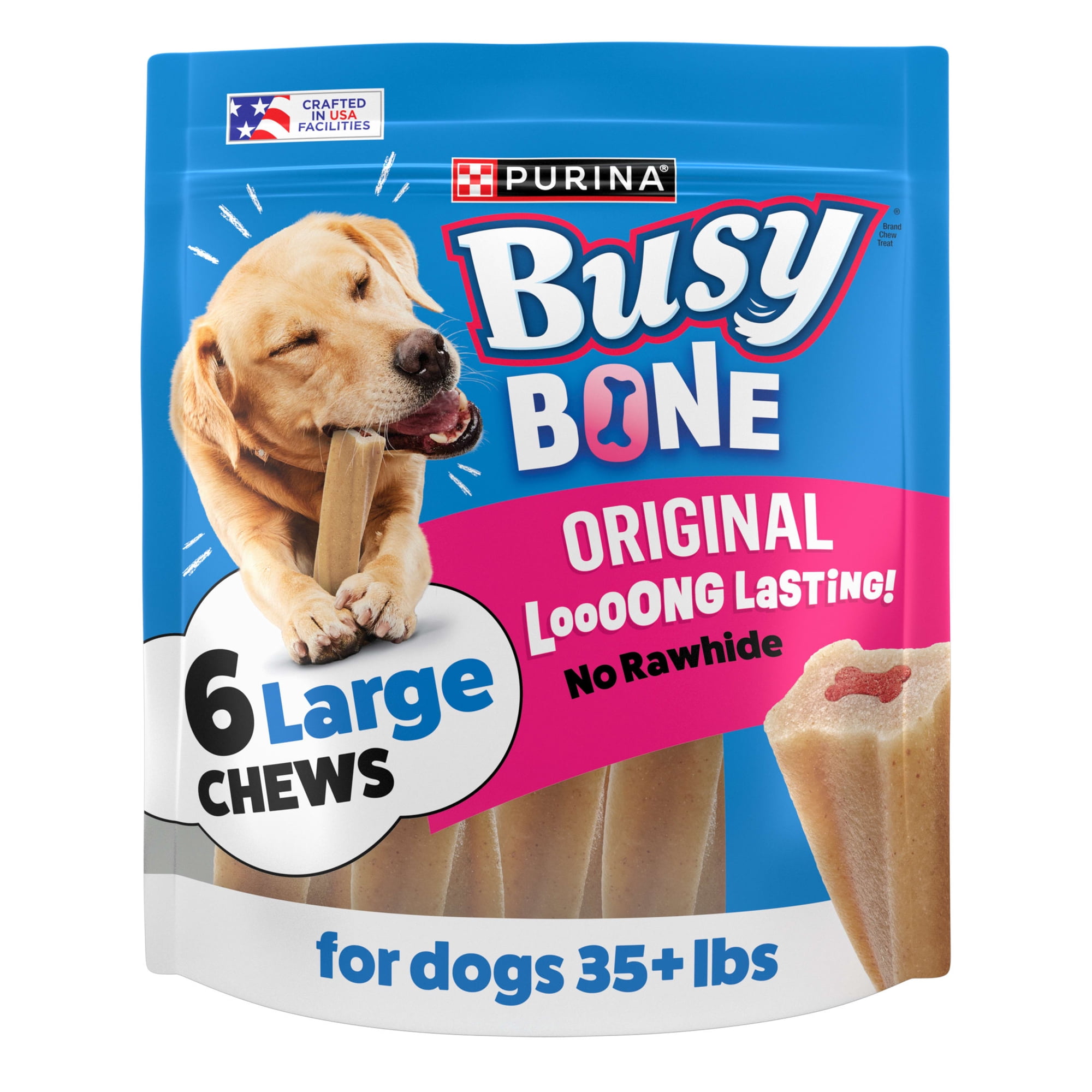 Purina Busy Bone Original Chew Large Dog Chew Treats, 21 oz.