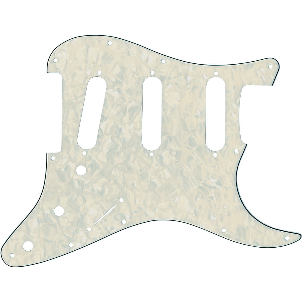 Fender Modern Pickguard, Stratocaster, 11-Hole - White Moto