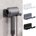 No Drilling Bathroom Electric Hair Dryer Holder Wall Mounted Bathroom ...