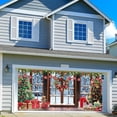 thumbnail image 3 of 13X6 ft Christmas Window Winter Natural Scenery Garage Door Decoration Background Art Red Xmas Tree Photography Backdrops Snow Holiday Theme Party Decor Banner Cover, 3 of 5