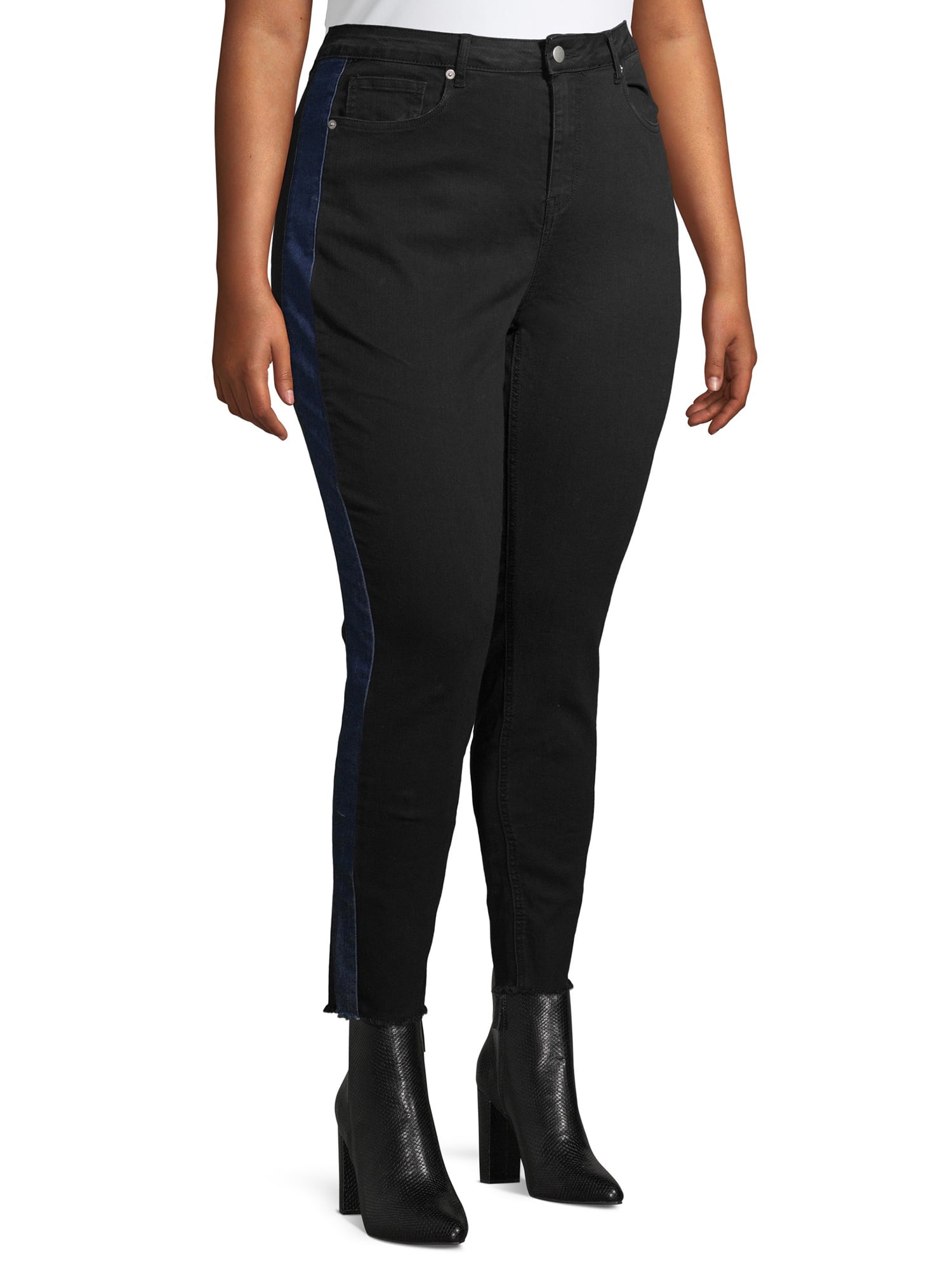 plus size tuxedo jeans